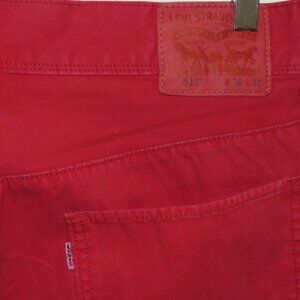 Women's Red Levi's 501 Jeans 36x32
